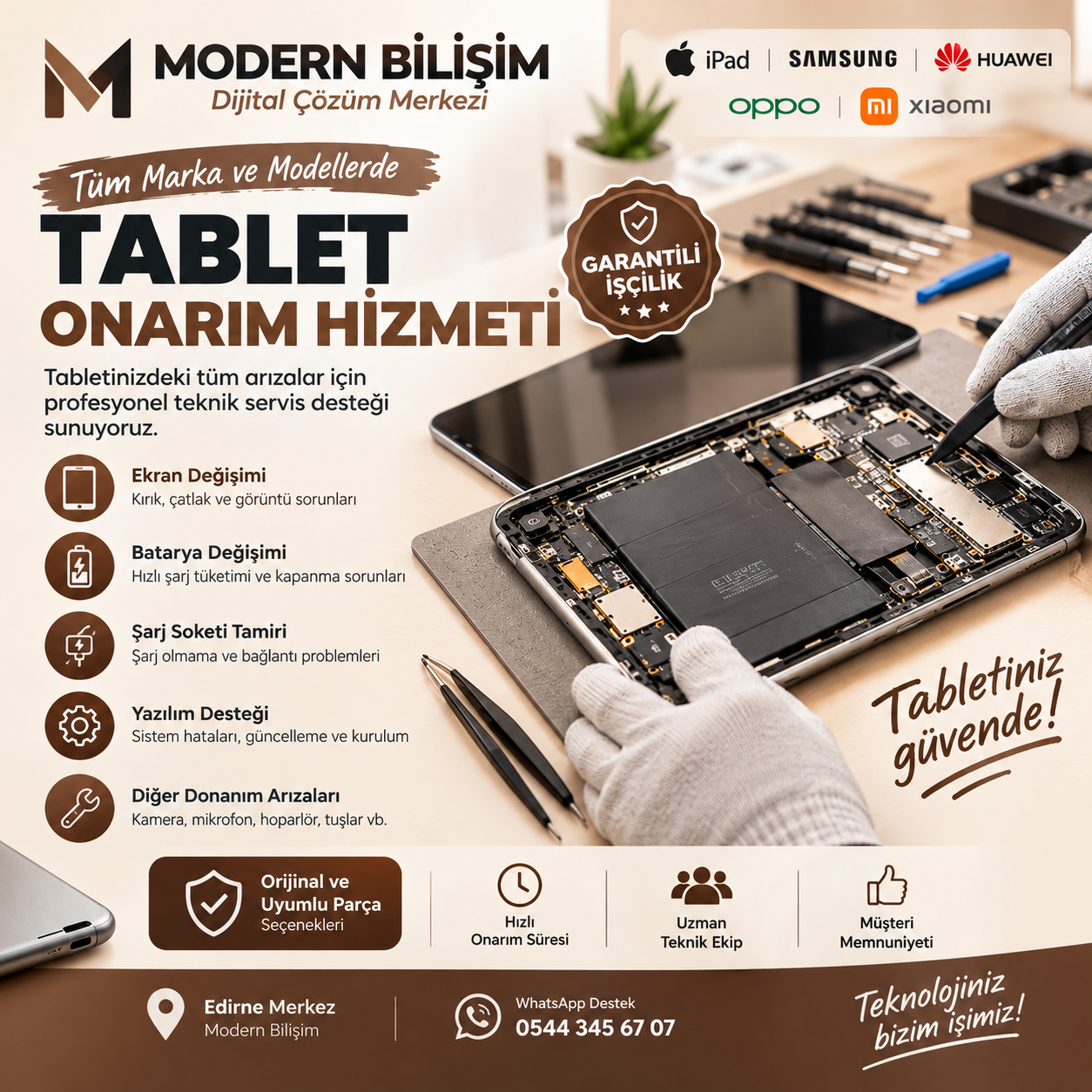 TABLET ONARIM HİZMETİ