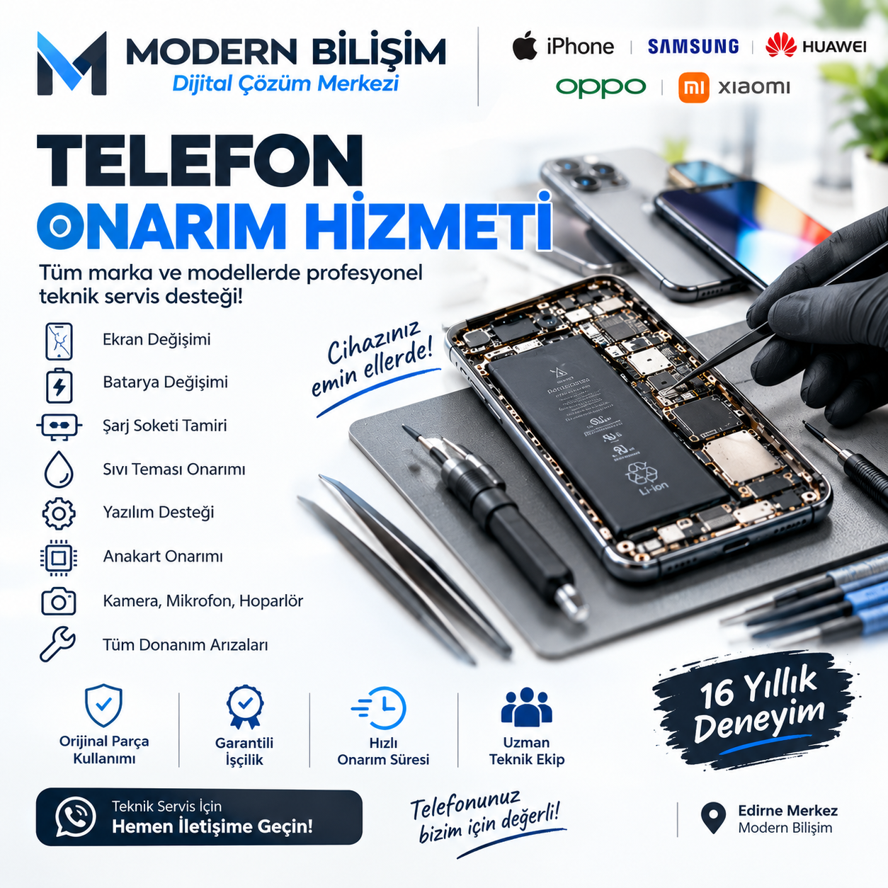 CEP TELEFON ONARIM HİZMETİ